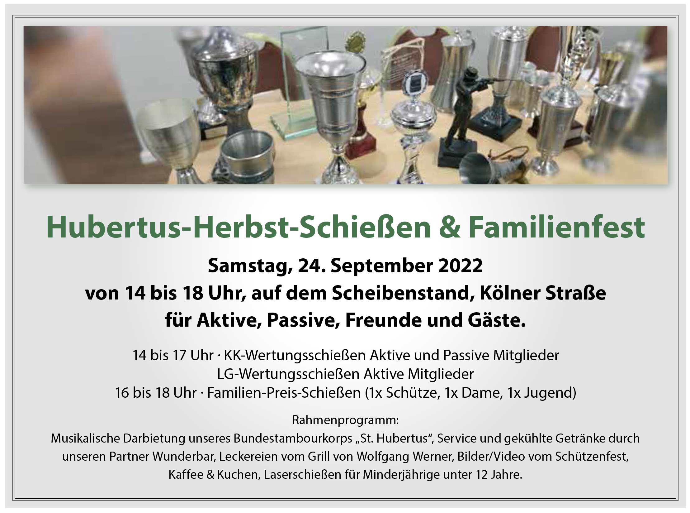 Hubertus-Herbst-Schiessen & Familienfest