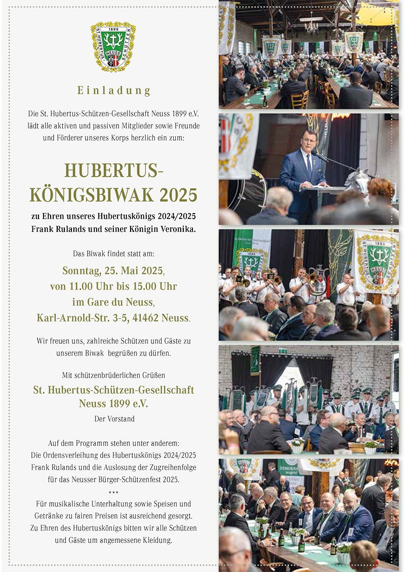 Einladung Hubertus-Königsbiwak 2025